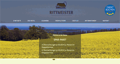 Desktop Screenshot of landhotel-rittmeister.de