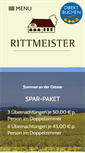 Mobile Screenshot of landhotel-rittmeister.de